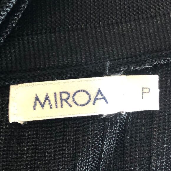 Miroa Black Short Sleeve Open Front Drape Cardigan - Picture 9 of 9